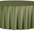 Скатерть круглая бархатная мшистая - Фото миниатюра 1