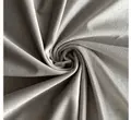 Скатерть прямая широкая бархатная светло-серая - Фото миниатюра 2